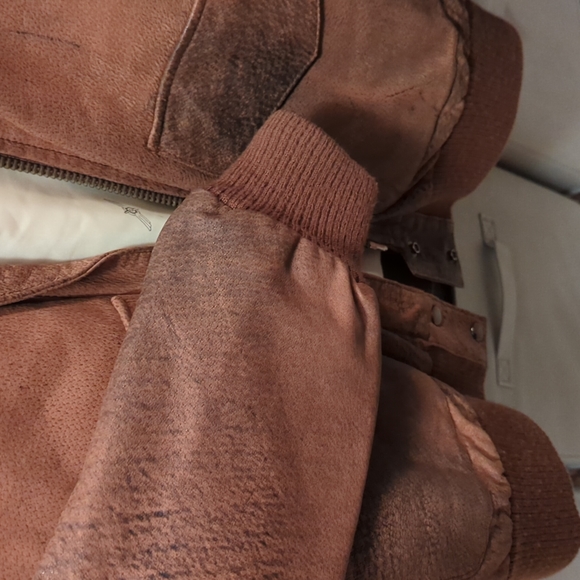 Vintage late 80s leather bomber - Picture 6 of 6